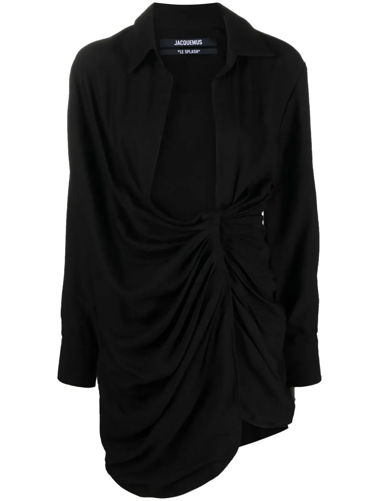 Jacquemus 長袖シャツミニドレス - Black - 画像1