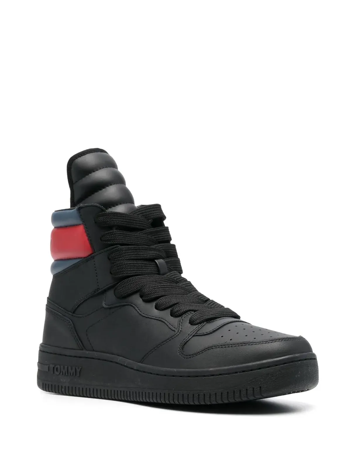 Tommy Jeans ハイトップ レースアップスニーカー（ブラック） - 画像2