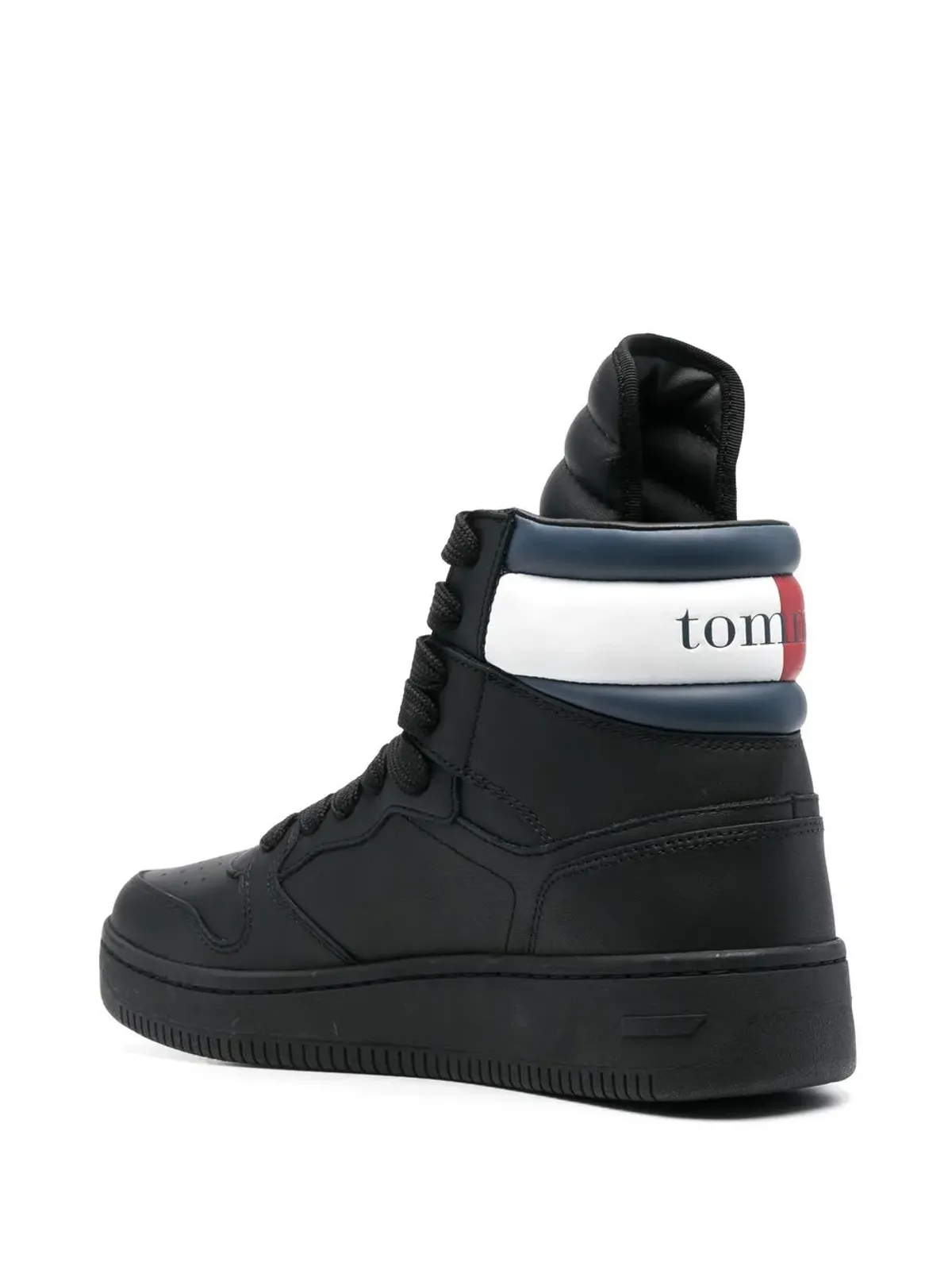 Tommy Jeans ハイトップ レースアップスニーカー（ブラック） - 画像3