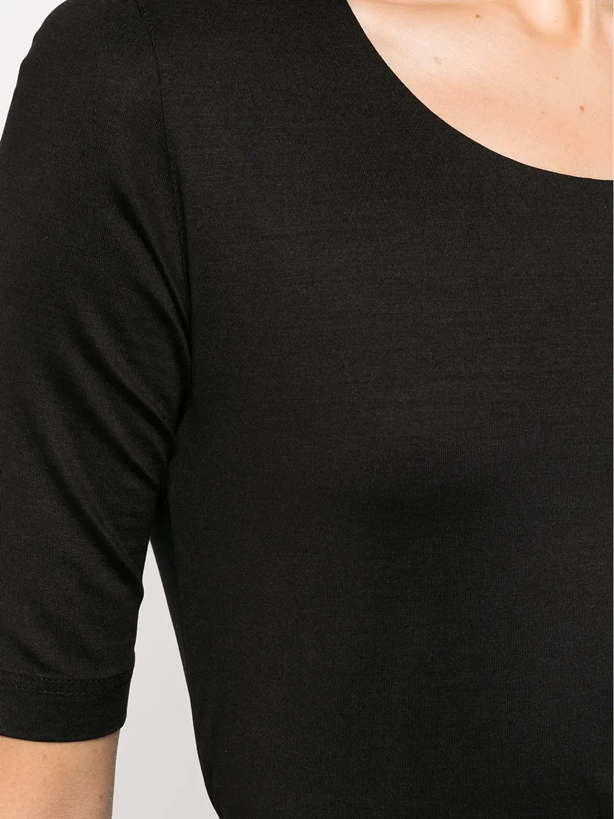 Akris フィットした半袖ニットトップ - 画像5