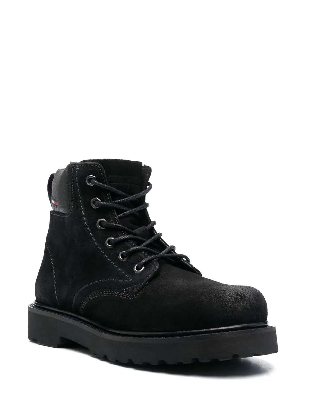 Tommy Jeans レースアップ スエード アンクルブーツ - ブラック - 画像2