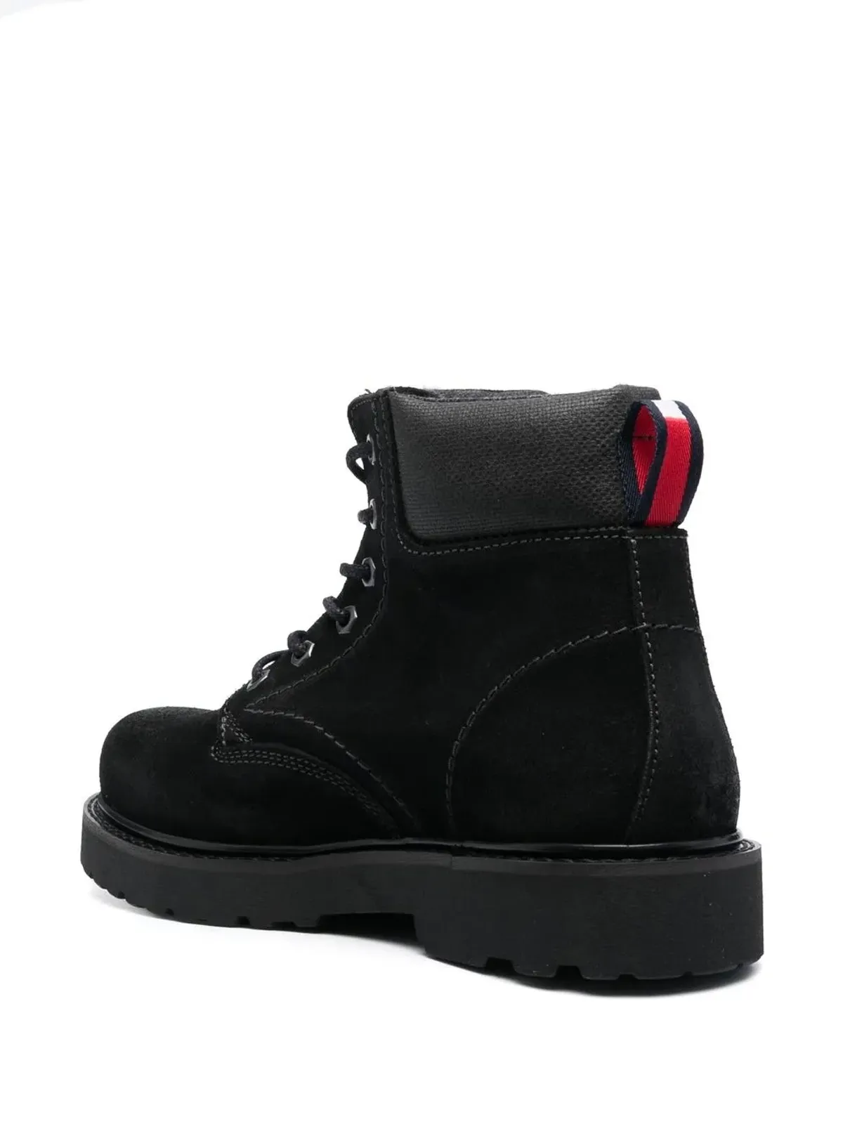 Tommy Jeans レースアップ スエード アンクルブーツ - ブラック - 画像3