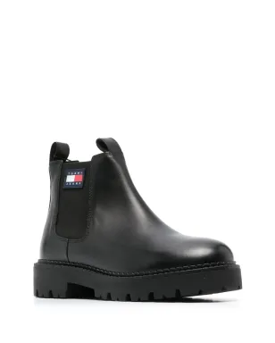 Tommy Jeans ロゴパッチ レザーブーツ - サムネイル2