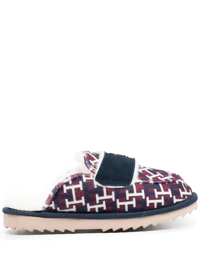 Tommy Hilfiger Tommy Hilfiger ロゴプレート付きミュールスリッパの商品画像