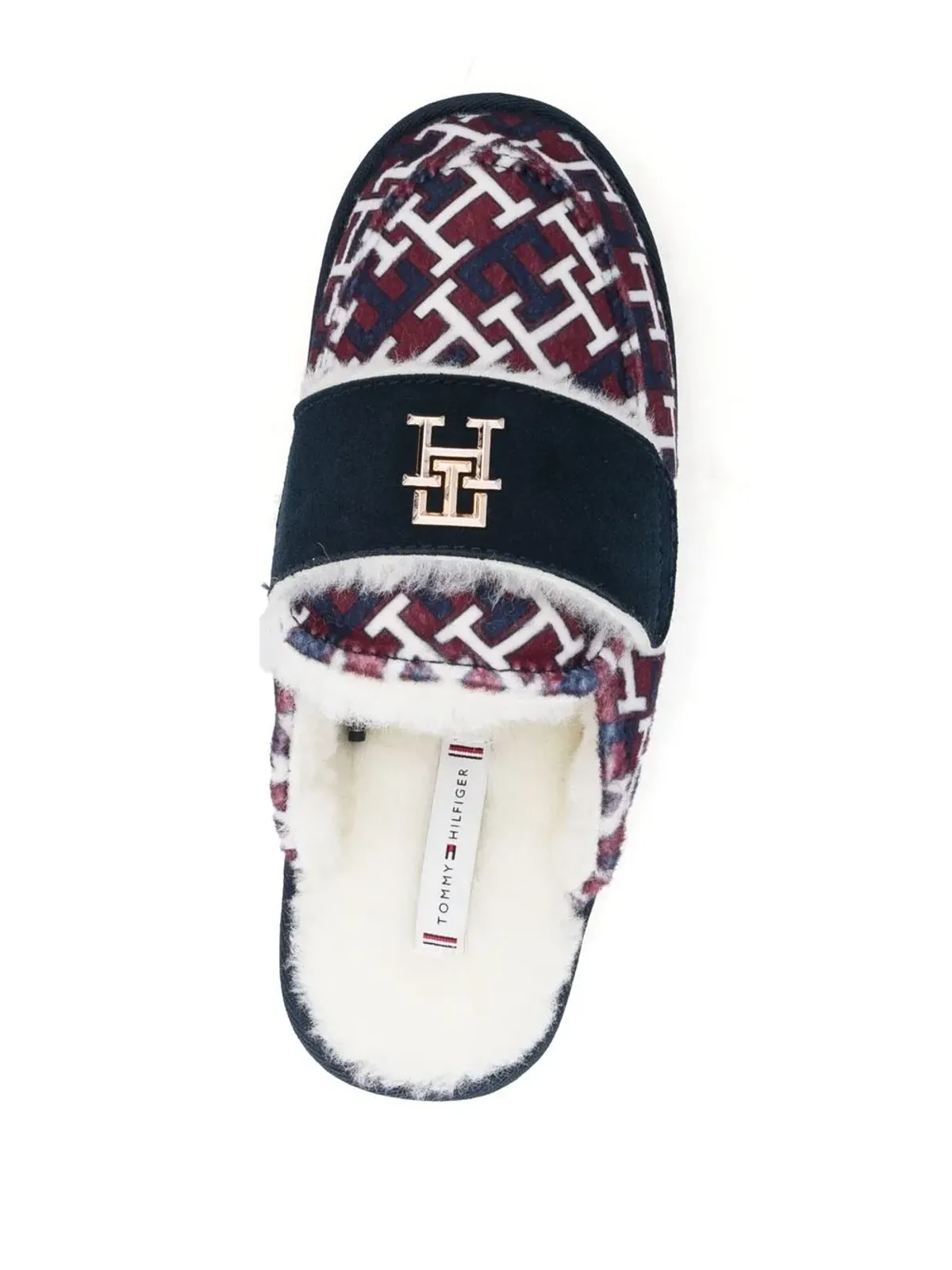 Tommy Hilfiger ロゴプレート付きミュールスリッパ - 画像4