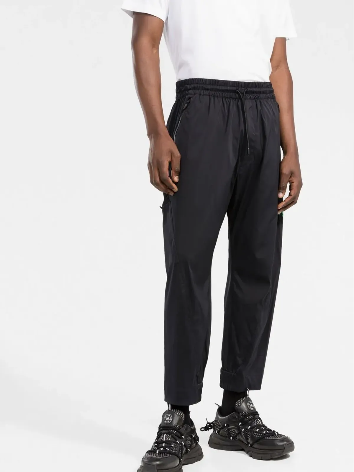 Y-3 ロゴプリント テーパードトラックパンツ - 画像3