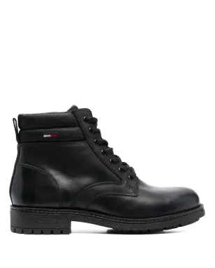 Tommy Jeans パディドアンクル レースアップ ブーツ ブラック - サムネイル1
