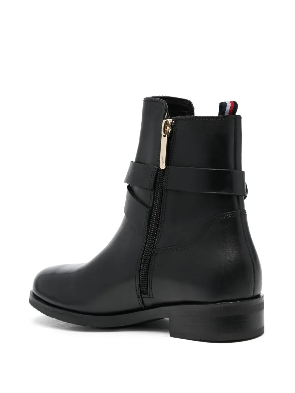 Tommy Hilfiger バックルディテール レザー アンクルブーツ - 画像3