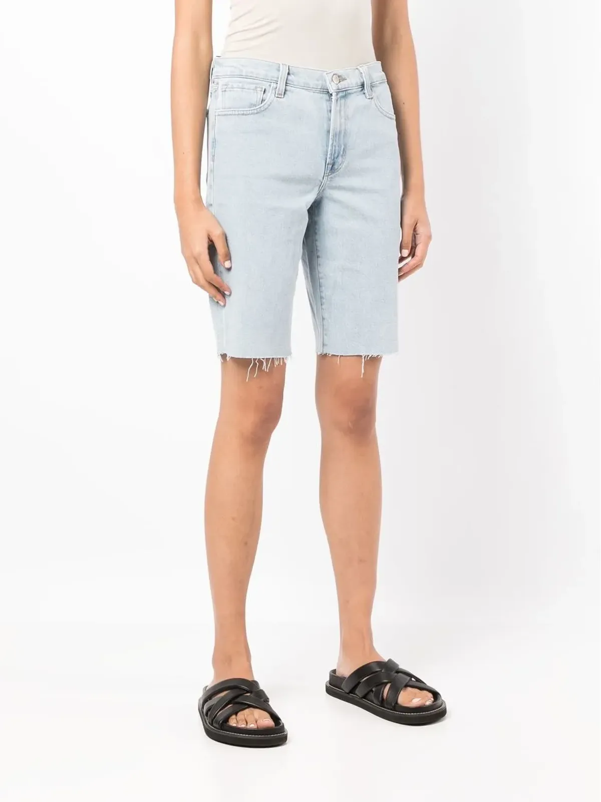 J Brand ミッドレングス デニムショーツ - 画像3