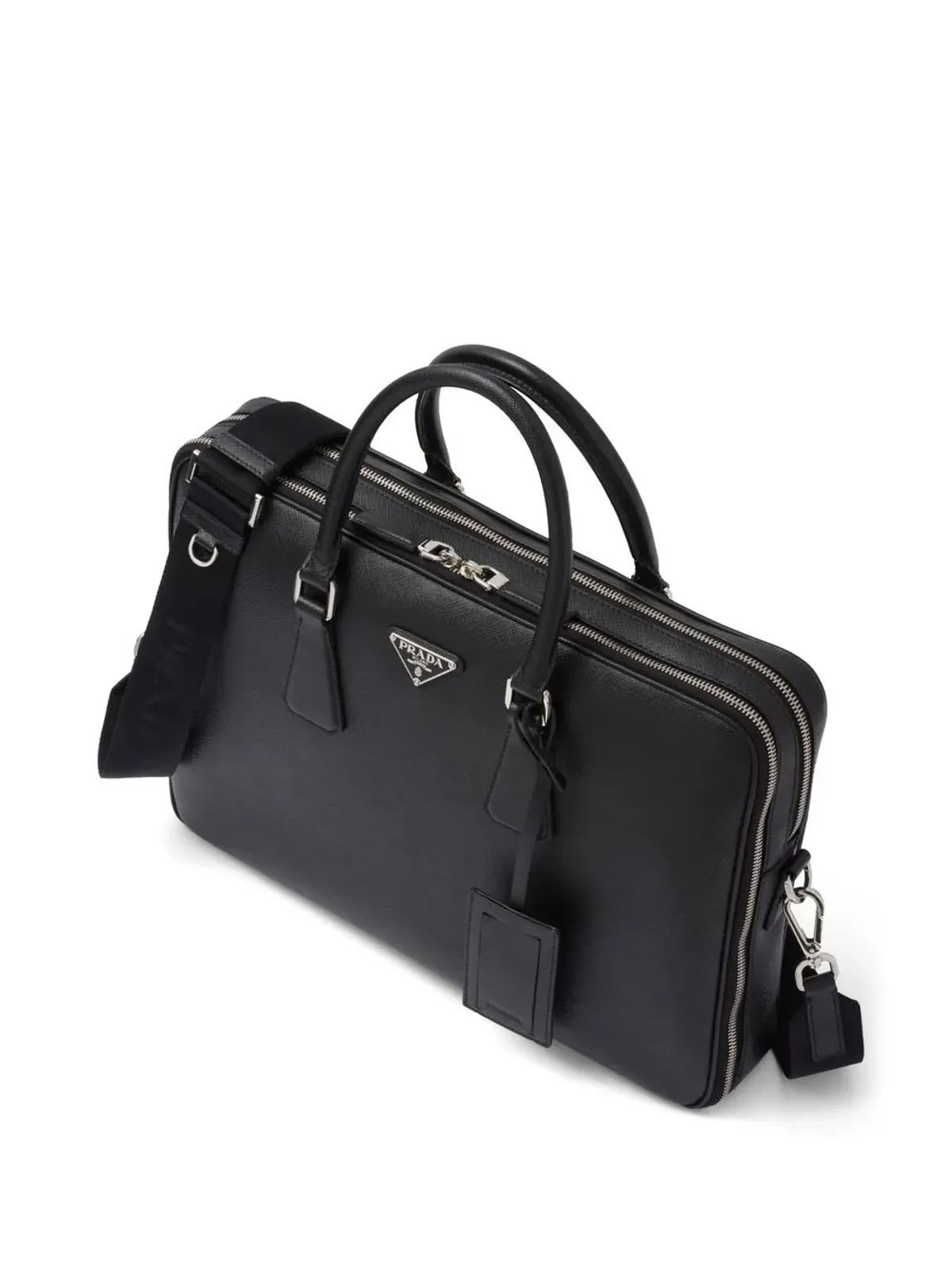 Prada サフィアーノレザー ブリーフケース - 画像3