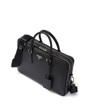 Prada サフィアーノレザー ブリーフケース - サムネイル3
