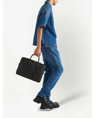 Prada サフィアーノレザー ブリーフケース - サムネイル4