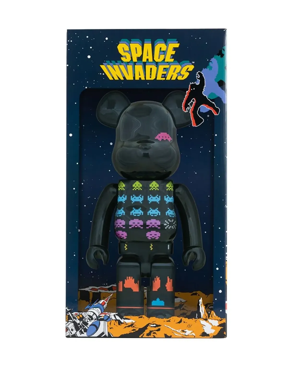 MEDICOM TOY x Space Invaders BE@RBRICK フィギュア - Black - 画像4