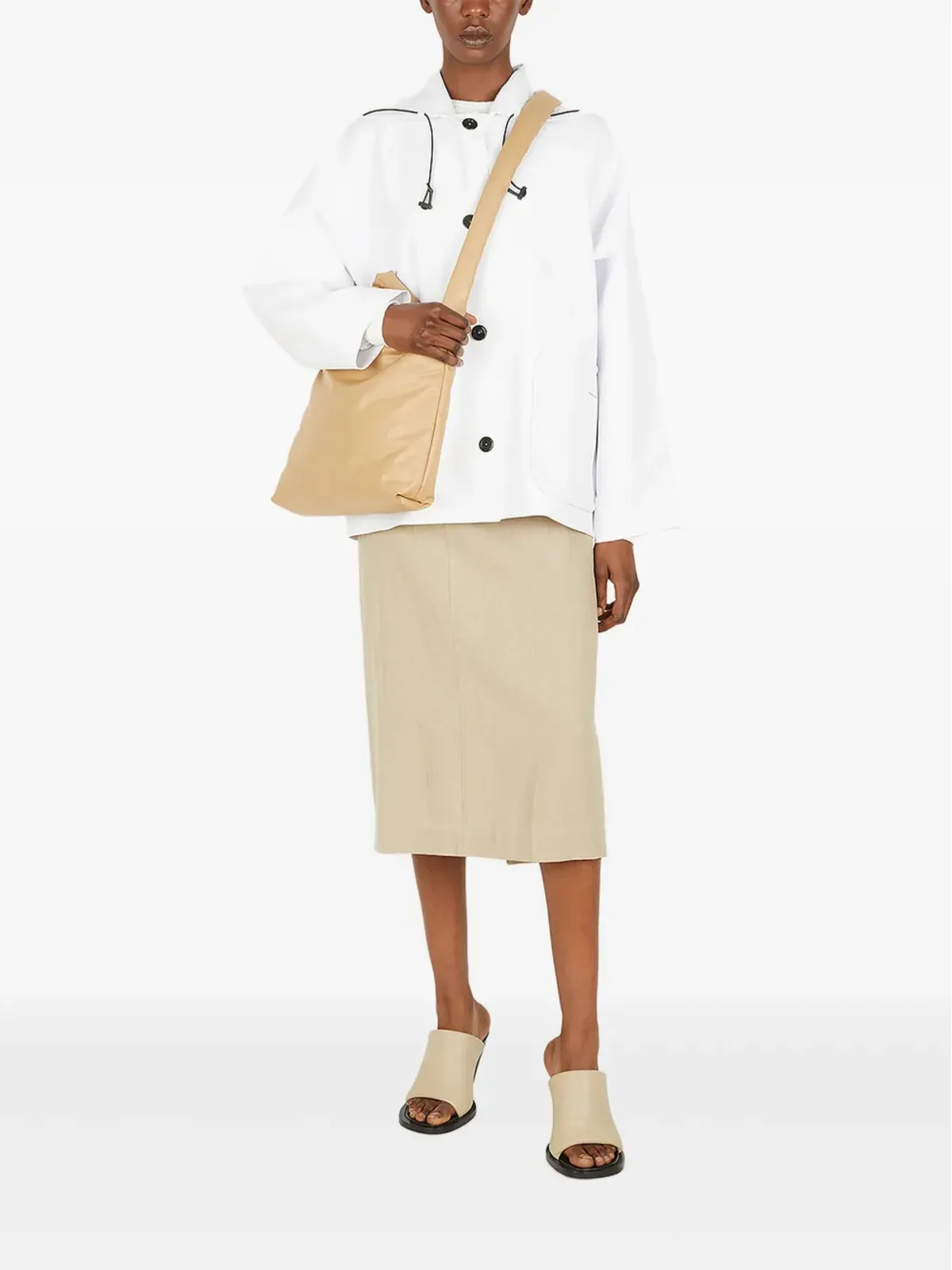 KASSL Editions Sailor hooded button raincoat - 画像2