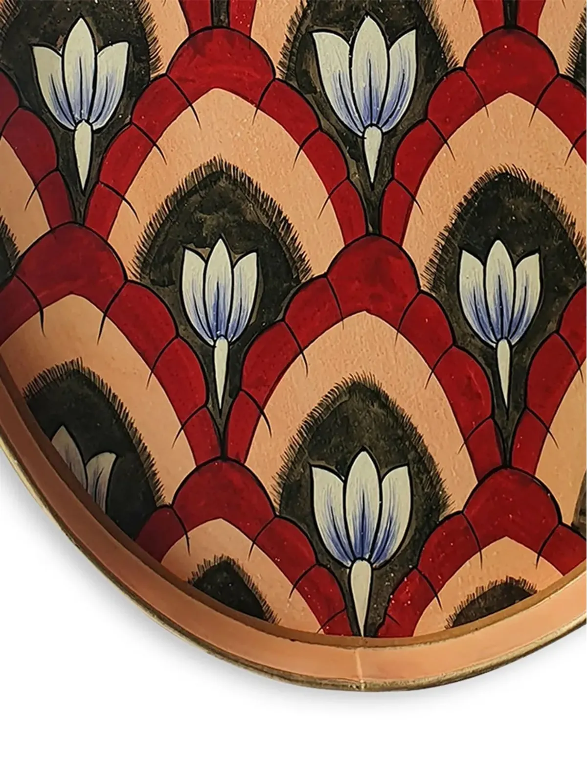 Les-Ottomans 手描き鉄製トレイ - 画像2