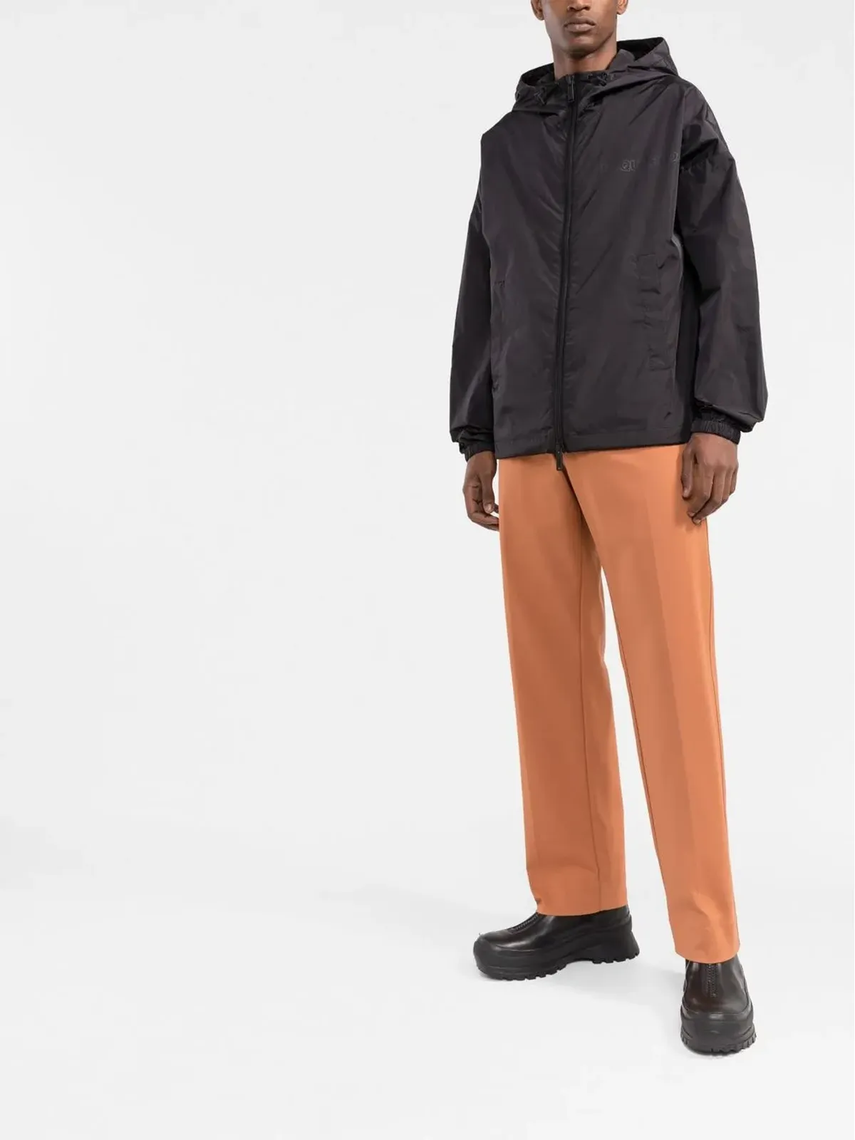 DSQUARED2 軽量ジップフロントフードジャケット - ブラック - 画像2