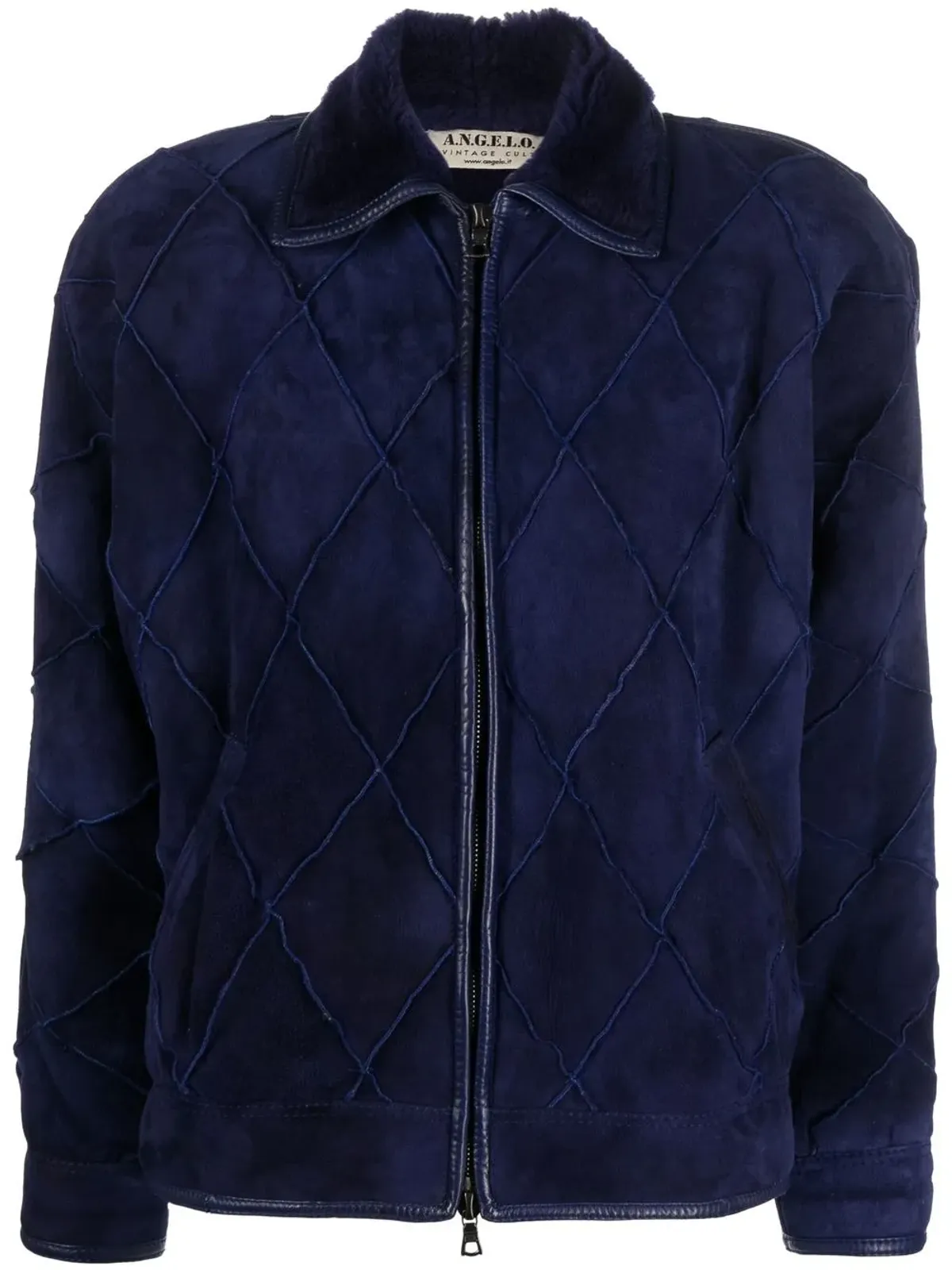 A.N.G.E.L.O. Vintage Cult 1980年代 ダイヤモンドキルト ジップアップ ジャケット - 画像1