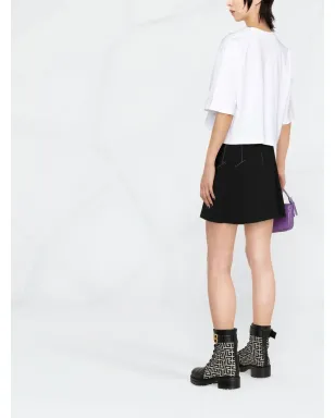 Balmain クロップド ロゴプリント Tシャツ - サムネイル3