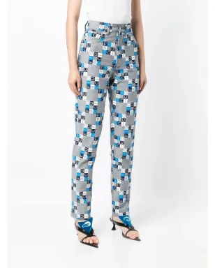 Fiorucci ハイライズ ロゴ スリムフィット ジーンズ - サムネイル3