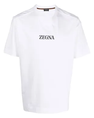 Zegna ロゴプリント クルーネック Tシャツ - サムネイル1