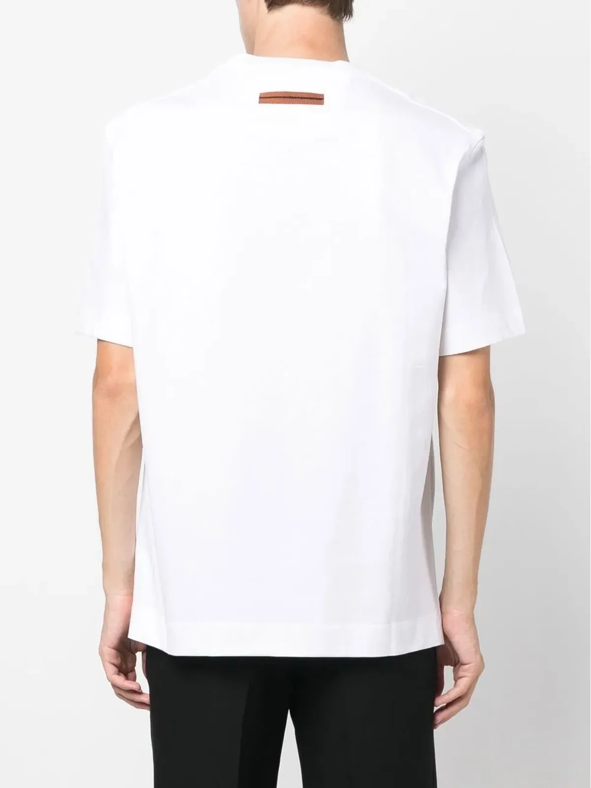 Zegna ロゴプリント クルーネック Tシャツ - 画像4