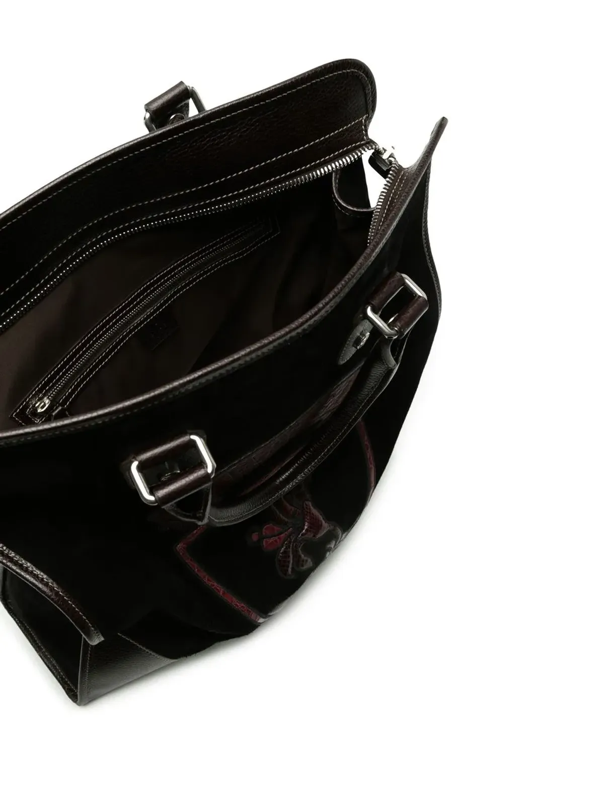 Gucci Pre-Owned コート・オブ・アームズ・パッチ トートバッグ - ブラック - 画像5