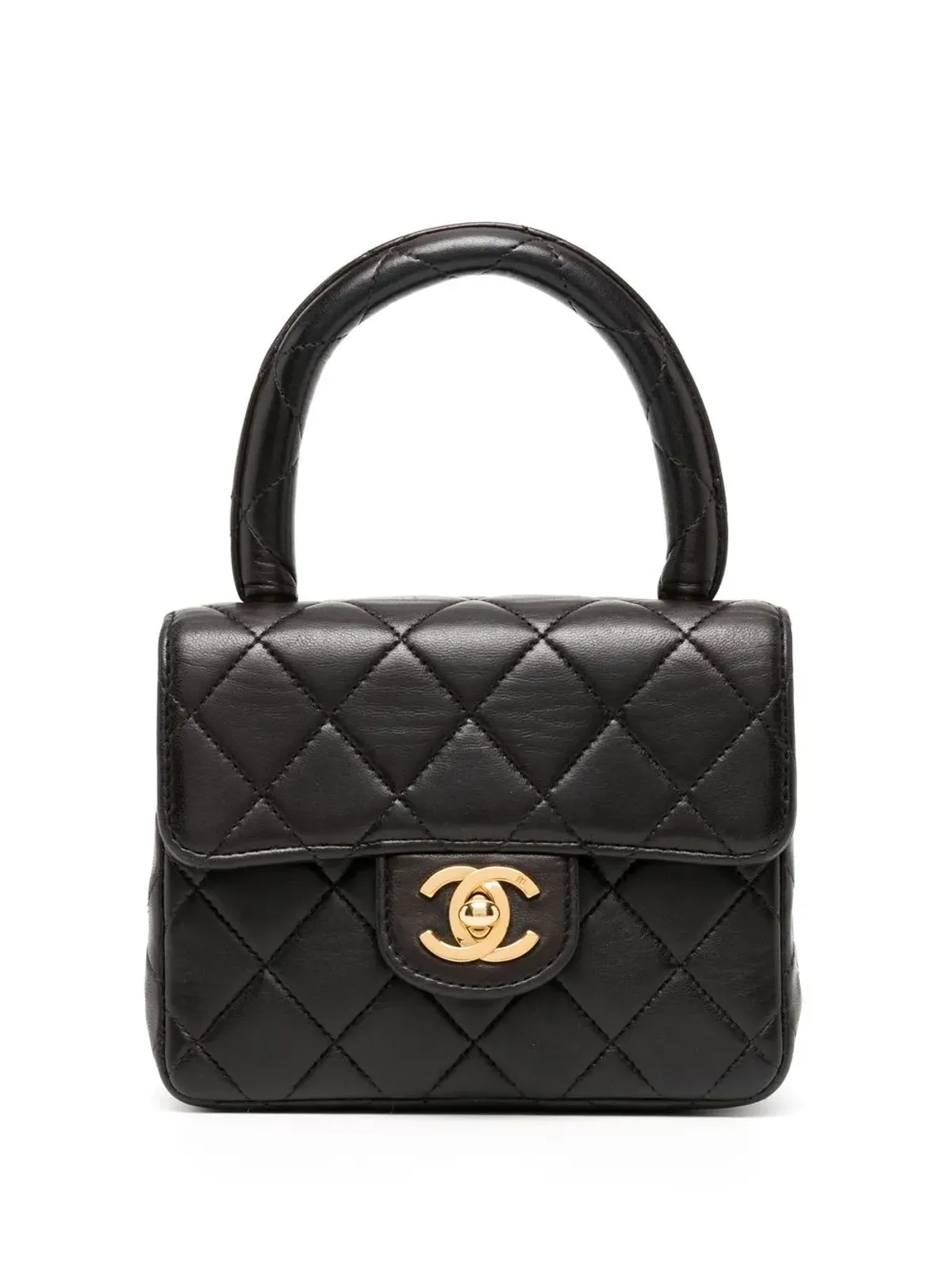 CHANEL Pre-Owned ミニ クラシックフラップ ハンドバッグ - ブラック - 画像1