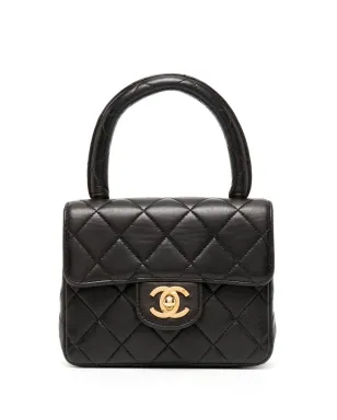 CHANEL Pre-Owned ミニ クラシックフラップ ハンドバッグ - ブラック - サムネイル1
