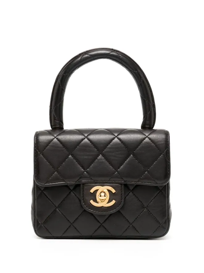 CHANEL Pre-Owned CHANEL Pre-Owned ミニ クラシックフラップ ハンドバッグ - ブラックの商品画像