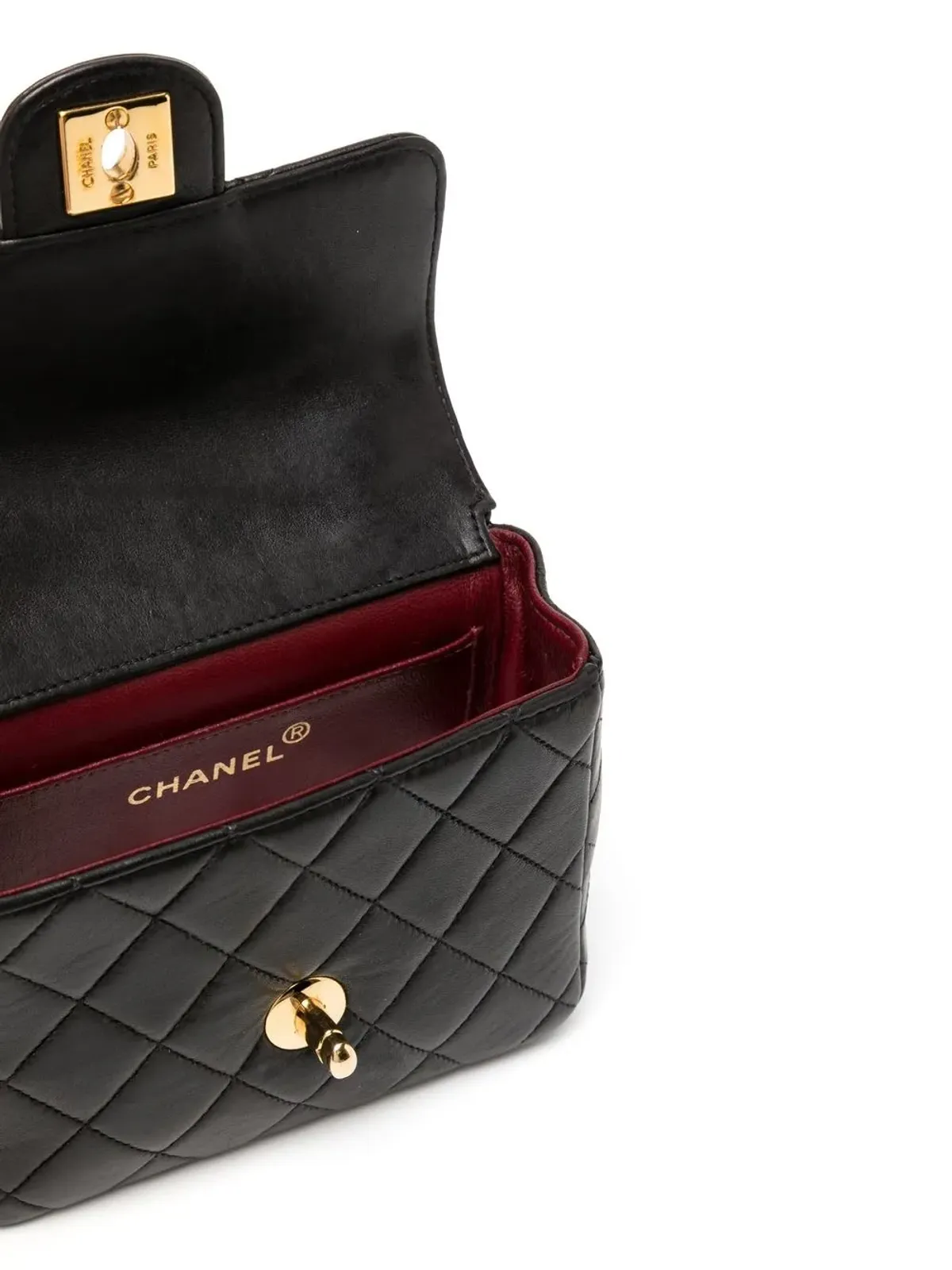 CHANEL Pre-Owned ミニ クラシックフラップ ハンドバッグ - ブラック - 画像5
