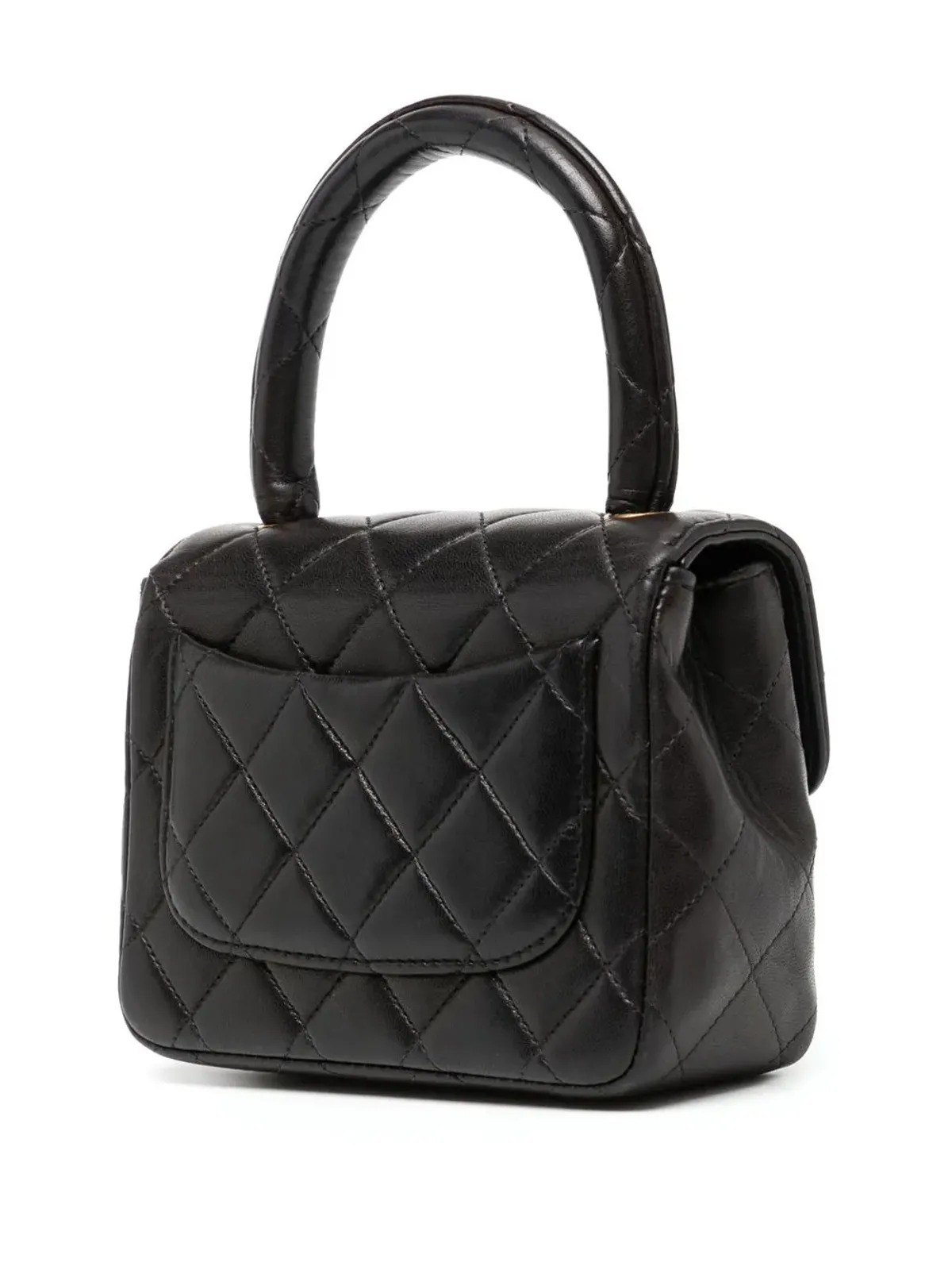 CHANEL Pre-Owned ミニ クラシックフラップ ハンドバッグ - ブラック - 画像3