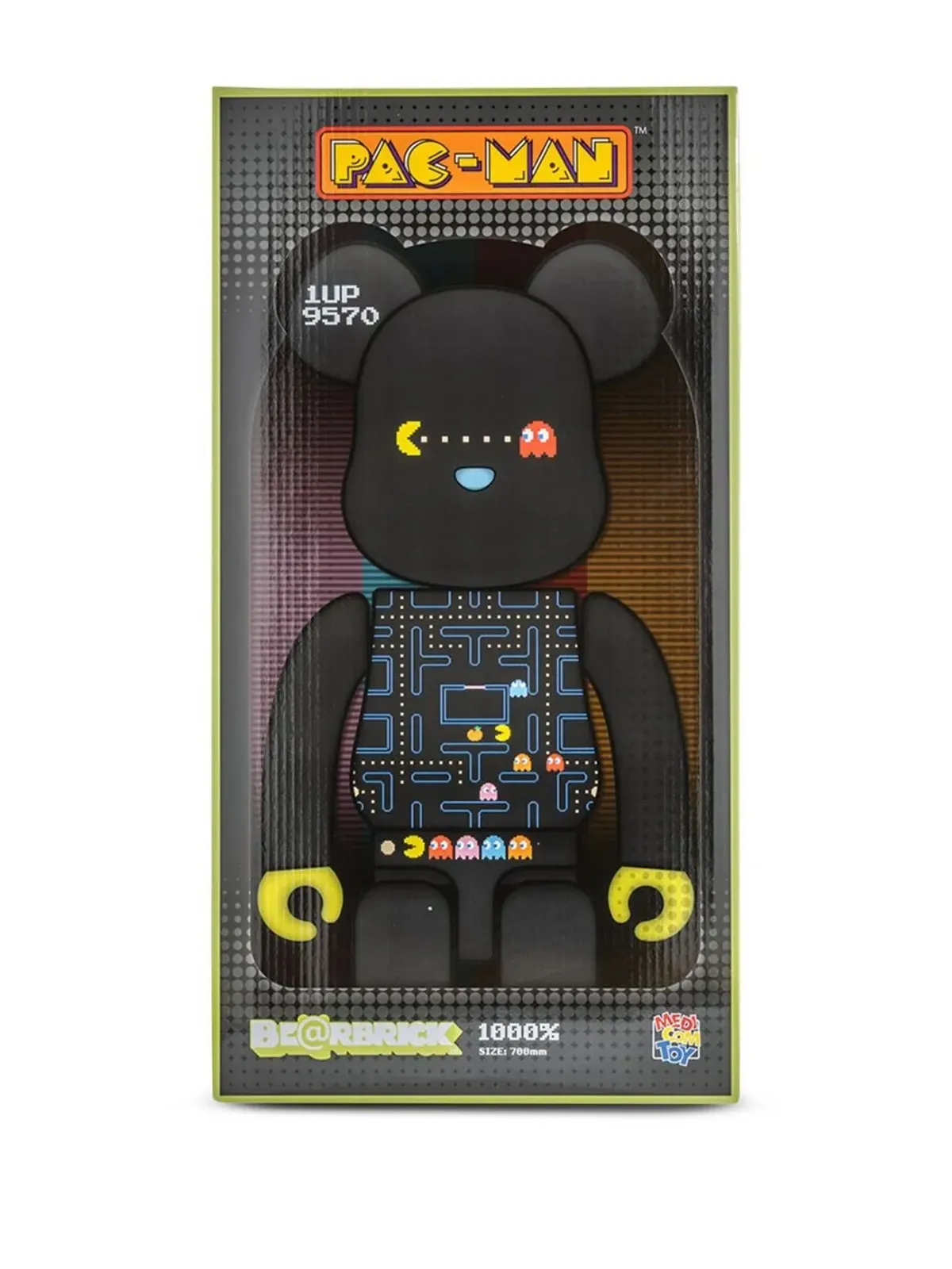 MEDICOM TOY Pac-Man BE@RBRICK フィギュア - ブラック - 画像4