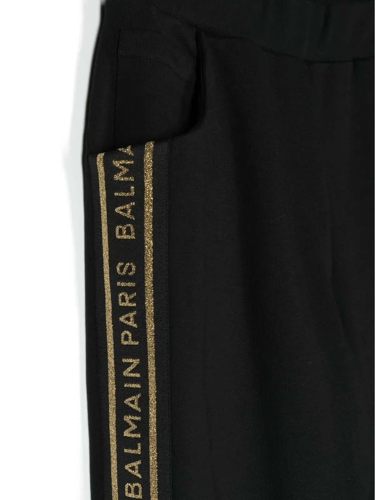 Balmain Kids TEEN ロゴテープ トラックパンツ - ブラック - 画像3