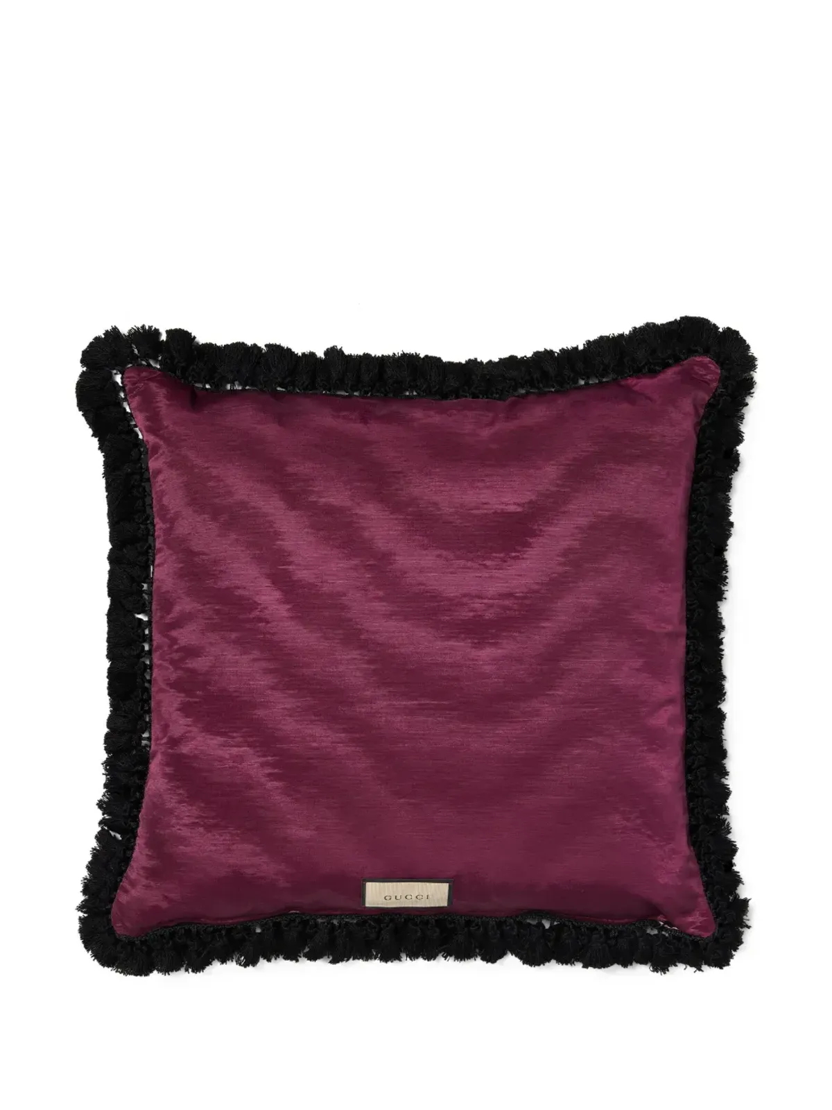 Gucci 花柄ロゴ刺繍クッション ピンク - 画像3