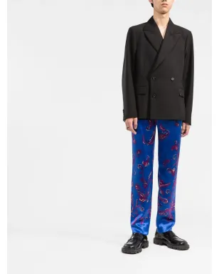 Saint Laurent ペイズリープリント テーラードパンツ - サムネイル2