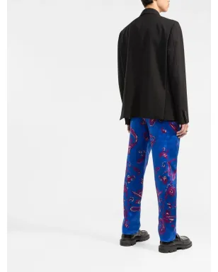 Saint Laurent ペイズリープリント テーラードパンツ - サムネイル4