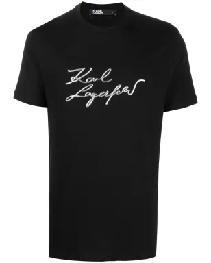 Karl Lagerfeld ロゴエンボス加工 コットンTシャツ - サムネイル1