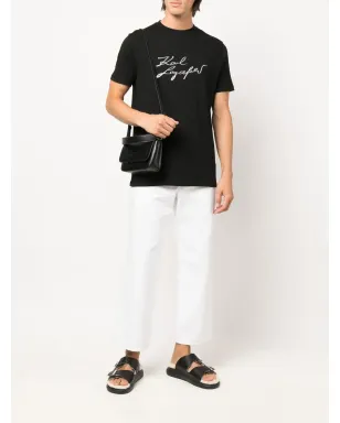 Karl Lagerfeld ロゴエンボス加工 コットンTシャツ - サムネイル2
