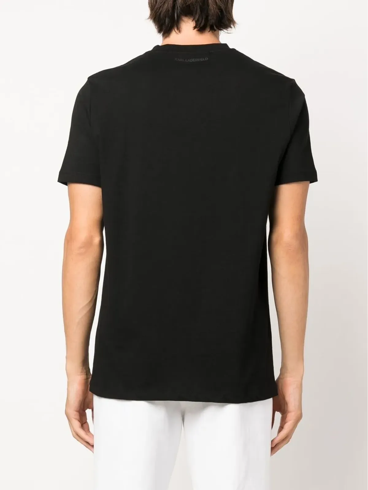 Karl Lagerfeld ロゴエンボス加工 コットンTシャツ - 画像4