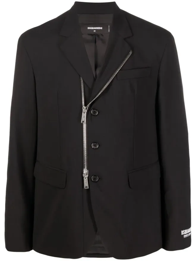 Dsquared2 DSQUARED2 ロゴプリント ジップファスナー付きジャケットの商品画像