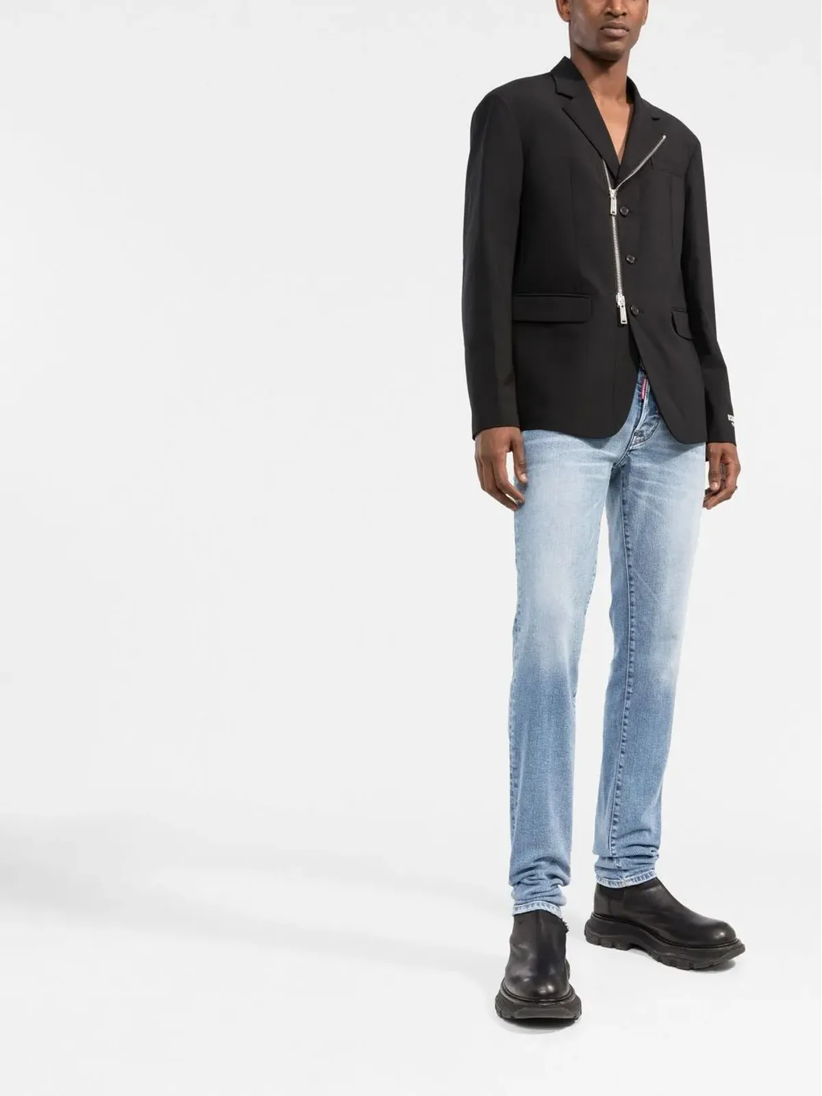 DSQUARED2 ロゴプリント ジップファスナー付きジャケット - 画像2