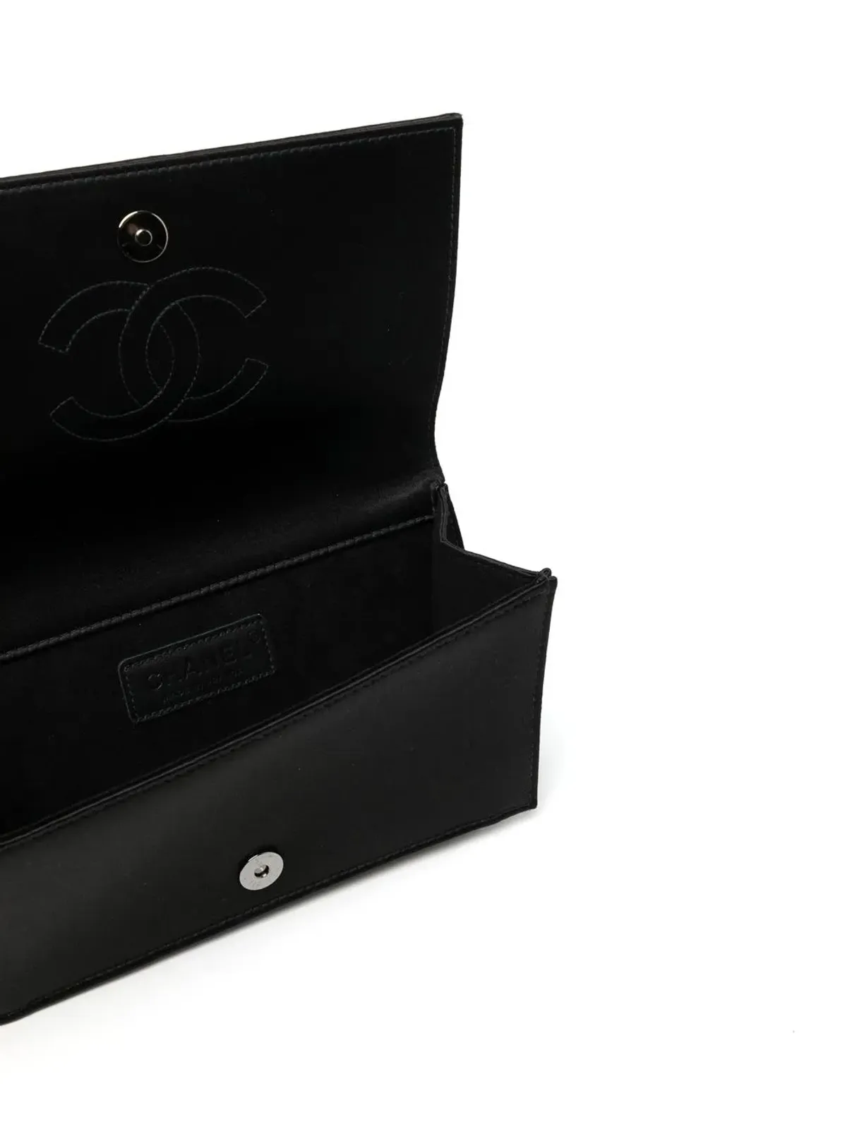 CHANEL Pre-Owned ラインストーン装飾クラッチバッグ - 画像5