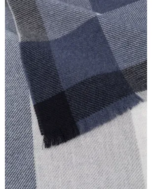 Brunello Cucinelli チェック柄フリンジエッジスカーフ - サムネイル3