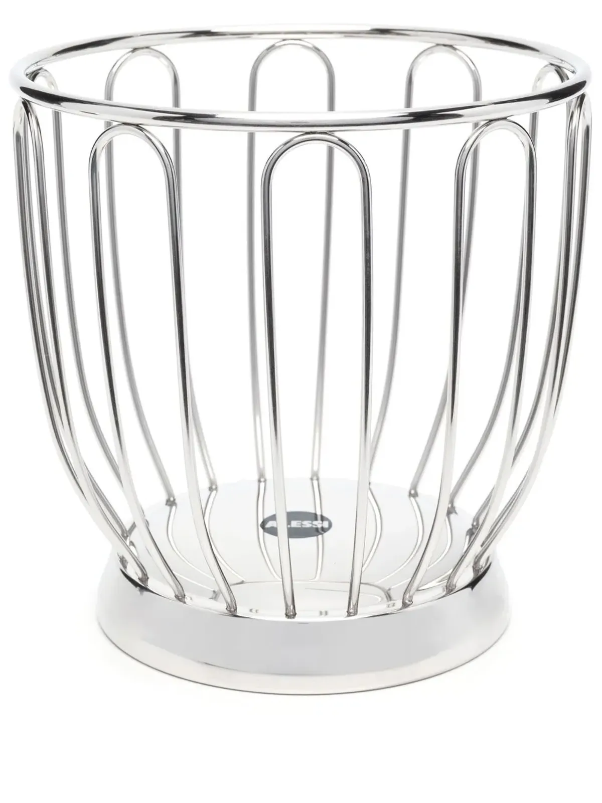 Alessi logo-plaque fruit-basket - Silver - 画像1