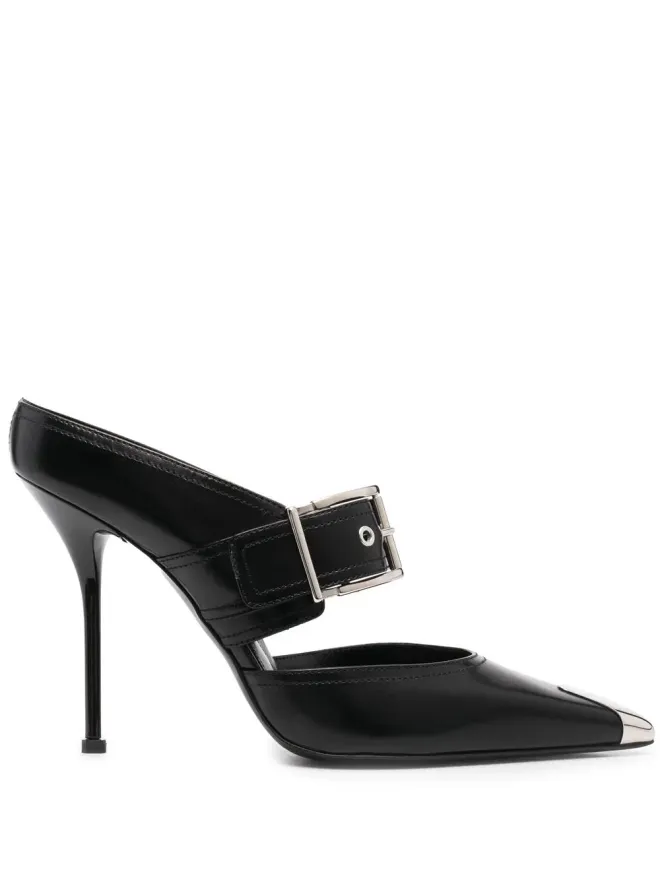 Alexander McQueen Alexander McQueen レザー ミュールの商品画像