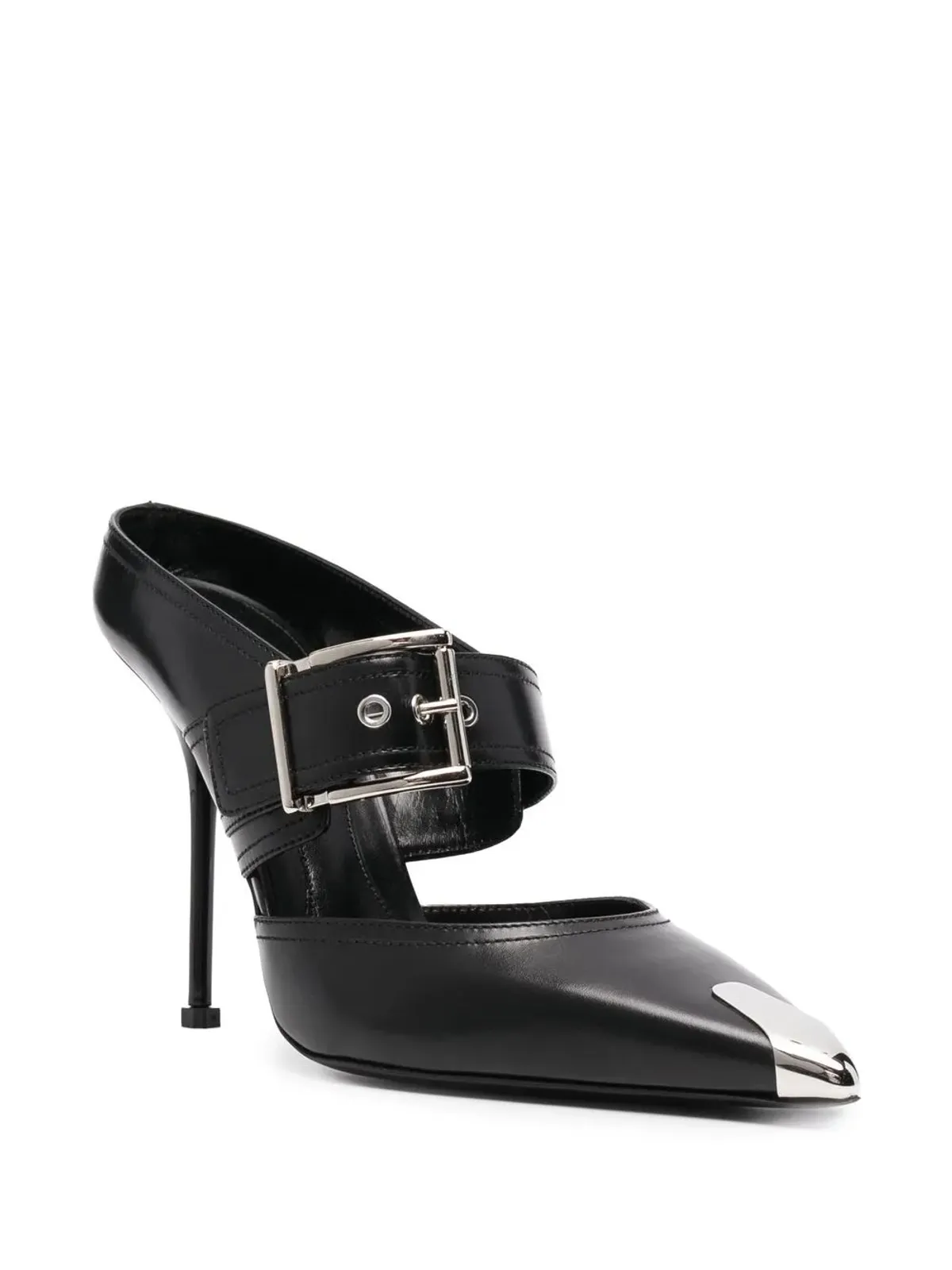 Alexander McQueen レザー ミュール - 画像2