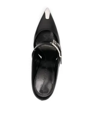 Alexander McQueen レザー ミュール - サムネイル4