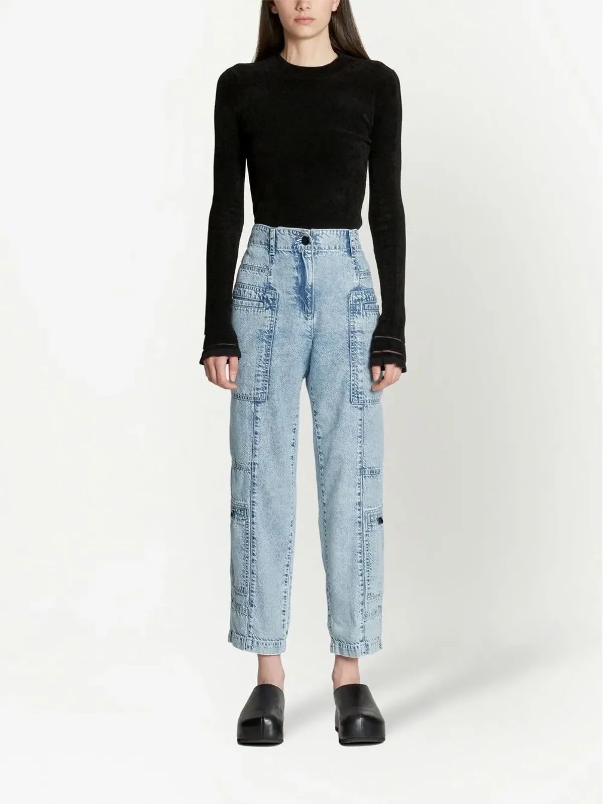 Proenza Schouler White Label ハイライズストレートジーンズ - 画像2