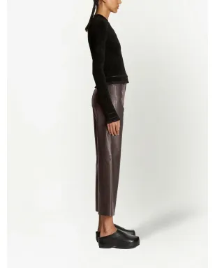 Proenza Schouler White Label クロップド丈チェニール風テクスチャー ジャンパー - ブラック - サムネイル3