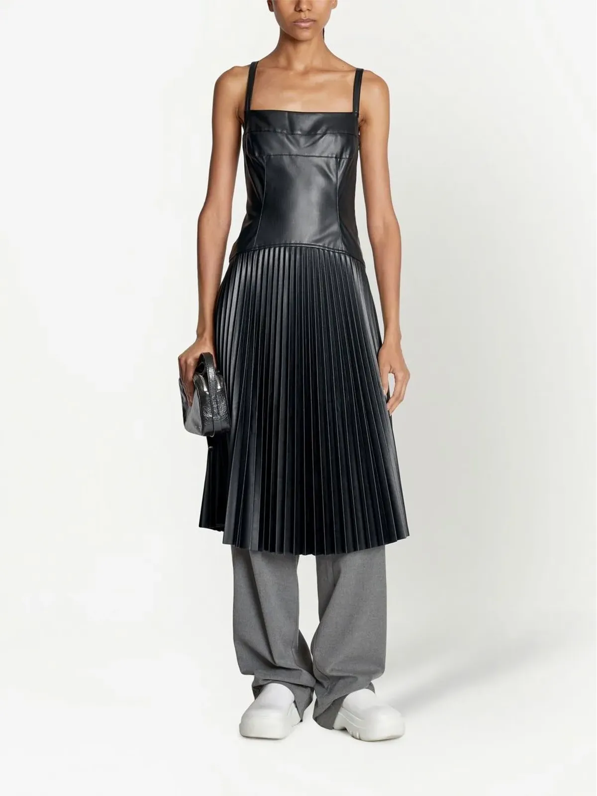 Proenza Schouler White Label プリーツドロップウェストドレス - ブラック - 画像2